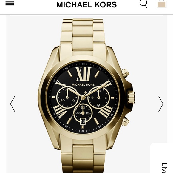 MICHAEL KORS | Oversized Bradshaw Gold Tone Watch - Picture 6 of 7